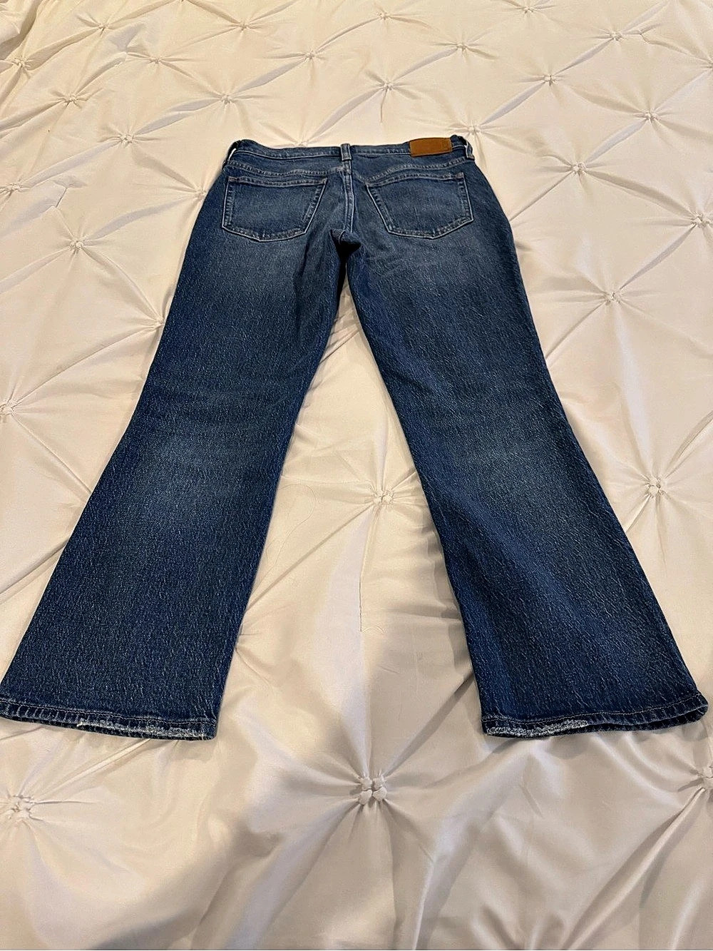 J.Crew 9" Demi-Boot Crop Jean Bootcut Jeans in Blue Waist 26 - Picture 5 of 15